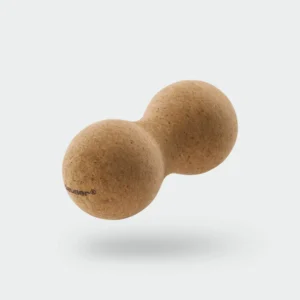 121027_-_Duo_Ball_-_Kork_-_Hauptbild - Deuser Sports | Solingen Double-sphere cork massage ball for applying pressure to muscles used in self-massage therapy